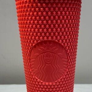 Starbucks Red Textured Tumbler